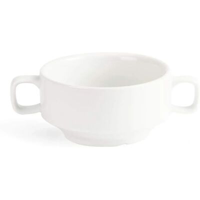 Bol à soupe en porcelaine Olympia - Lot de 6 - 400ml Bol à soupe en porcelaine Olympia - Lot de 6 - 400ml