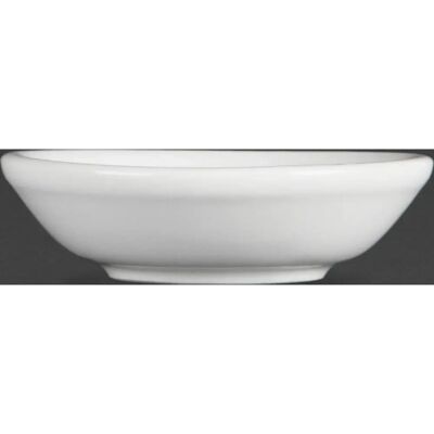 Coupelles à sauce soja Olympia Whiteware - 74mm, Lot de 12 - Publicité Coupelles à sauce soja Olympia Whiteware - 74mm, Lot de 12 - Publicité