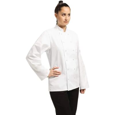Strój kucharza Vegas Whites - Długi rękaw unisex odzież kuchni Strój kucharza Vegas Whites - Długi rękaw unisex odzież kuchni
