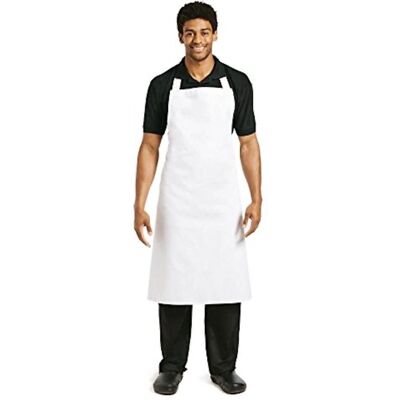 Whites Chefs Clothing XL White Polycotton Apron - Chef's Apron Whites Chefs Clothing XL White Polycotton Apron - Chef's Apron