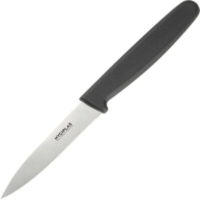 Couteau de Cuisine Noir 7,5cm Hygiplas - Acier Inoxydable Couteau de Cuisine Noir 7,5cm Hygiplas - Acier Inoxydable