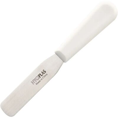 Hygiplas White Straight Spatula Knife - 100 mm - Kitchen Tool Hygiplas White Straight Spatula Knife - 100 mm - Kitchen Tool