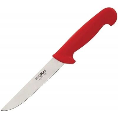 Couteau à Désosser Hygiplas - 150mm Rouge - Acier Inoxydable Couteau à Désosser Hygiplas - 150mm Rouge - Acier Inoxydable