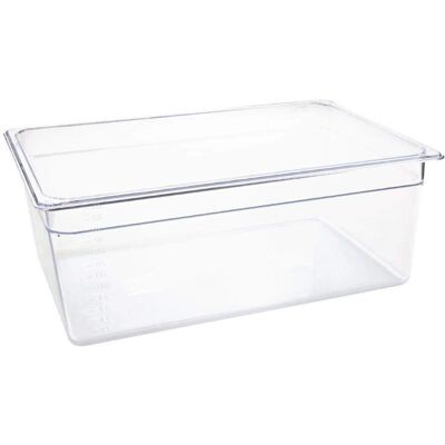 Vogue U227 Transparent Gastronorm Container - 200mm GN1/1 Vogue U227 Transparent Gastronorm Container - 200mm GN1/1