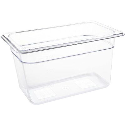 Contenedor de Policloruro Vogue GN1/4 - 3.7L - Ligero, Resistente Contenedor de Policloruro Vogue GN1/4 - 3.7L - Ligero, Resistente