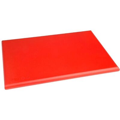 Planche à découper en polyéthylène rouge 450 x 300 mm - Haute densité - Publicité Planche à découper en polyéthylène rouge 450 x 300 mm - Haute densité - Publicité