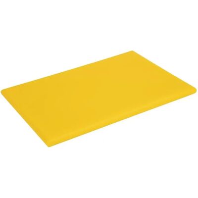 Hygiplas 450 x 300 x 25mm Tabla de cortar de alta densidad Amarilla - Higiene en Cocina Hygiplas 450 x 300 x 25mm Tabla de cortar de alta densidad Amarilla - Higiene en Cocina