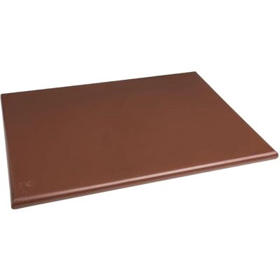 Tagliere grande in polietilene marrone - Hygiplas Tagliere grande in polietilene marrone - Hygiplas