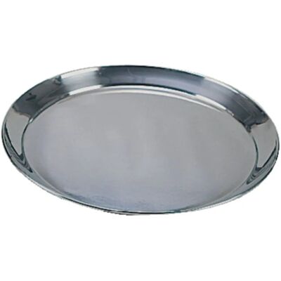 Plateau de Service Rond en Inox - Olympia 305mm - Publicité Plateau de Service Rond en Inox - Olympia 305mm - Publicité