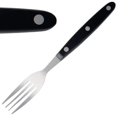 Olympia Steak Forks - 200mm - Black Handle - Pack of 12 Olympia Steak Forks - 200mm - Black Handle - Pack of 12