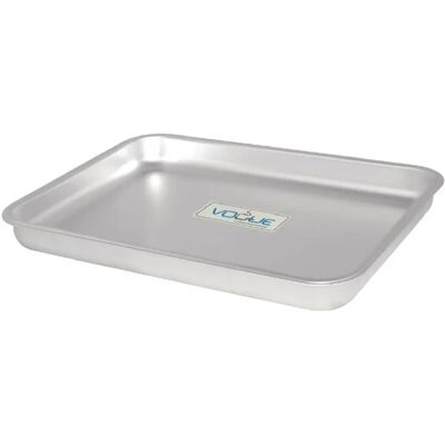 Vogue Aluminium Baking Pan - 420x305mm, 40mm Rim Vogue Aluminium Baking Pan - 420x305mm, 40mm Rim