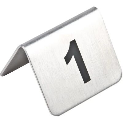 Numeri di Tavolo in Acciaio Inox Olympia 11-20 - Set da 10 Numeri di Tavolo in Acciaio Inox Olympia 11-20 - Set da 10