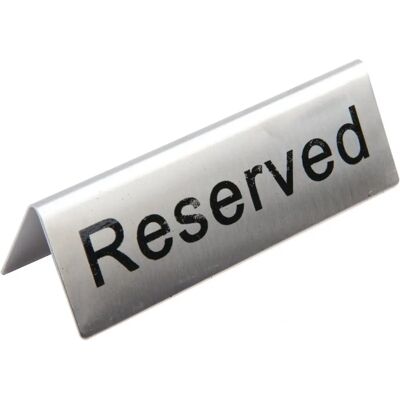 Olympia Rostfritt Stål Bordstativ - Reserverad - 120x38x35mm Olympia Rostfritt Stål Bordstativ - Reserverad - 120x38x35mm