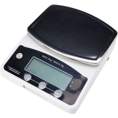 Vogue Weighstation 3kg - Argent - Balance de Cuisine Numérique - Publicité Vogue Weighstation 3kg - Argent - Balance de Cuisine Numérique - Publicité