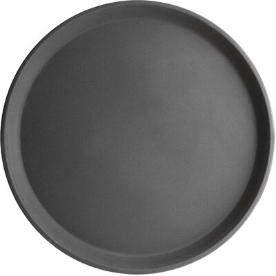 Olympia Kristallon Fiberglass Non-Slip Round Serving Tray - 356mm Olympia Kristallon Fiberglass Non-Slip Round Serving Tray - 356mm