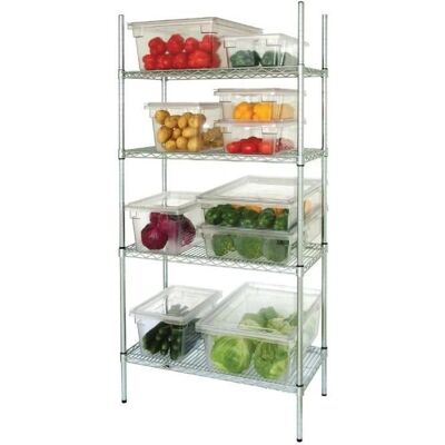 Étagère Modulaire Vogue 4 Niveaux - 1525x460mm Zinc - Publicité Étagère Modulaire Vogue 4 Niveaux - 1525x460mm Zinc - Publicité