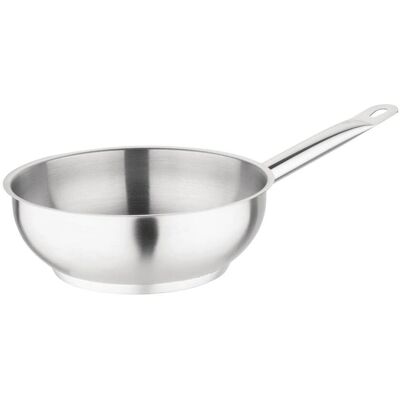 Poêle en Inox Vogue 200mm - Sauteuse Poêle en Inox Vogue 200mm - Sauteuse