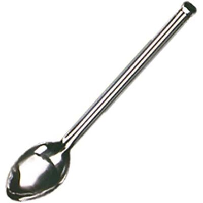 Cucchiaio in acciaio inox Vogue con gancio - 355mm - Utensile da cucina Cucchiaio in acciaio inox Vogue con gancio - 355mm - Utensile da cucina