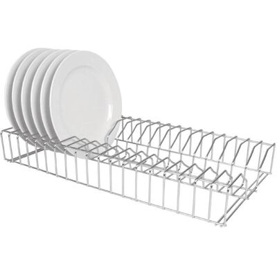 Support pour Assiettes en Acier Inoxydable 91 cm - Fixation Murale - Publicité Support pour Assiettes en Acier Inoxydable 91 cm - Fixation Murale - Publicité