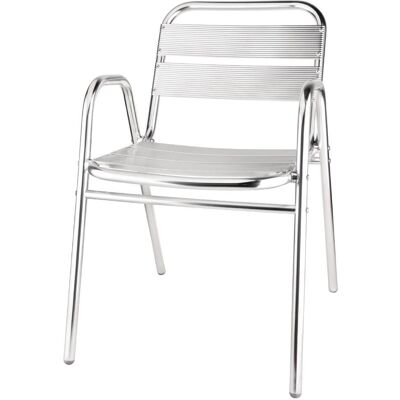 Chaises Empilables en Aluminium Bolero - Lot de 4 Chaises Empilables en Aluminium Bolero - Lot de 4