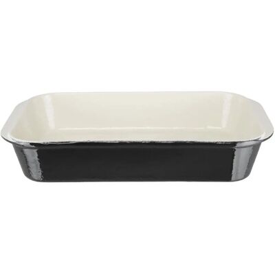 Vogue Cast Iron Roasting Pan - 405x250mm Black - Roasting Pan Vogue Cast Iron Roasting Pan - 405x250mm Black - Roasting Pan