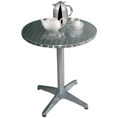 Table de bistrot ronde en inox Bolero - 80cm - Intérieur/Extérieur - Publicité Table de bistrot ronde en inox Bolero - 80cm - Intérieur/Extérieur - Publicité