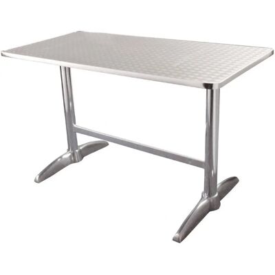 Table Rectangulaire en Inox Bolero - Résistante aux Intempéries, 120cm Table Rectangulaire en Inox Bolero - Résistante aux Intempéries, 120cm