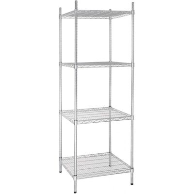 Étagère de rangement galvanisée Vogue 4 niveaux - Étagère de rangement - Publicité Étagère de rangement galvanisée Vogue 4 niveaux - Étagère de rangement - Publicité