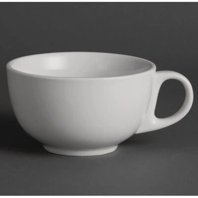 Tasses à cappuccino Olympia Whiteware - 425ml, Lot de 12 - Hôtel - Publicité Tasses à cappuccino Olympia Whiteware - 425ml, Lot de 12 - Hôtel - Publicité