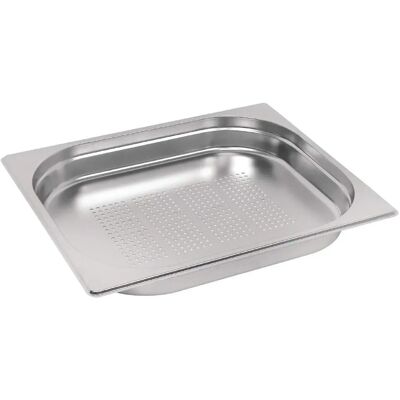 VOGUE Edelstahl Perforierte GN 1/2 Backform - 40mm VOGUE Edelstahl Perforierte GN 1/2 Backform - 40mm
