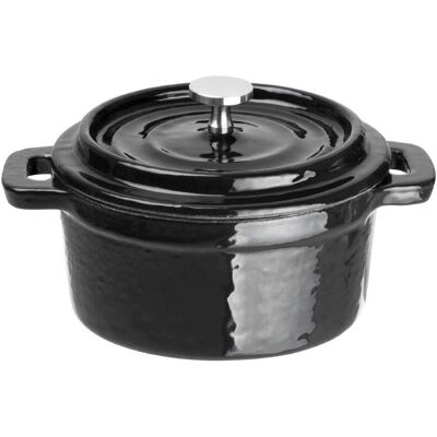 Vogue Mini Gusseisen Bratpfanne - 240ml, Schwarz, Rund Vogue Mini Gusseisen Bratpfanne - 240ml, Schwarz, Rund