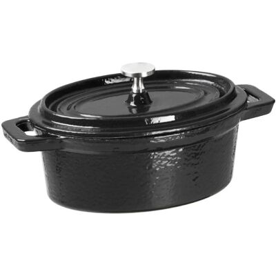Vogue Mini Cocotte Oval de Hierro Fundido - Olla Compacta Vogue Mini Cocotte Oval de Hierro Fundido - Olla Compacta