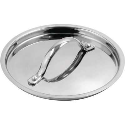 Vogue 16cm Triple Wall Stainless Steel Cooker Lid - Suitable for All Surfaces Vogue 16cm Triple Wall Stainless Steel Cooker Lid - Suitable for All Surfaces