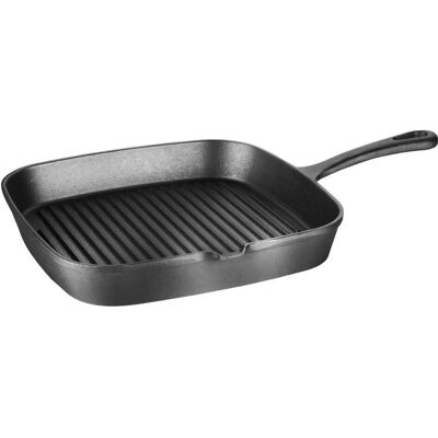 Poêle à grill en fonte Vogue - Résistante, induction Poêle à grill en fonte Vogue - Résistante, induction