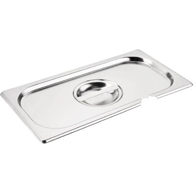 Tapa de Acero Inoxidable GN 1/3 con Muesca Tapa de Acero Inoxidable GN 1/3 con Muesca