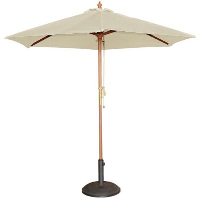 Parasol Bolero à Poteau en Bois 2,5m - Protection Extérieure - Publicité Parasol Bolero à Poteau en Bois 2,5m - Protection Extérieure - Publicité