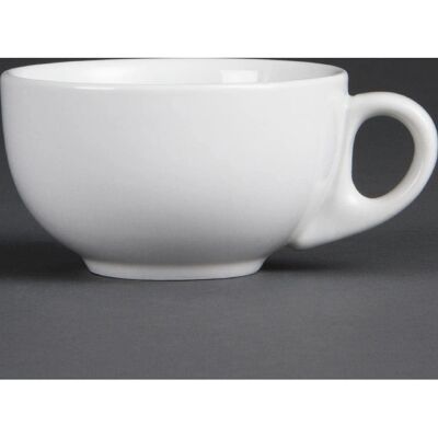 Tasses à cappuccino Olympia Whiteware - 200ml - Blanc - Ronde - Publicité Tasses à cappuccino Olympia Whiteware - 200ml - Blanc - Ronde - Publicité