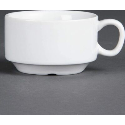 Gobelets à espresso empilables Olympia Whiteware - 85cl - 12 pièces - Publicité Gobelets à espresso empilables Olympia Whiteware - 85cl - 12 pièces - Publicité