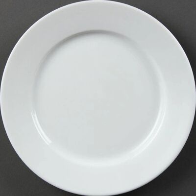 Olympia Whiteware Large Rim Dinner Plates - 12 pcs Olympia Whiteware Large Rim Dinner Plates - 12 pcs