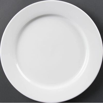 Olympia Whiteware Large Rim Plates - 280cm Dinnerware Olympia Whiteware Large Rim Plates - 280cm Dinnerware