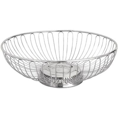 Corbeille en acier inoxydable Olympia pour fruits ou pain - 255 mm - Publicité Corbeille en acier inoxydable Olympia pour fruits ou pain - 255 mm - Publicité