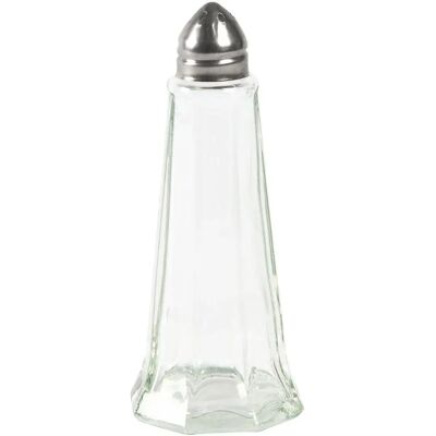 Salières et Poivrières en Verre Transparent Olympia - Lot de 12 Salières et Poivrières en Verre Transparent Olympia - Lot de 12