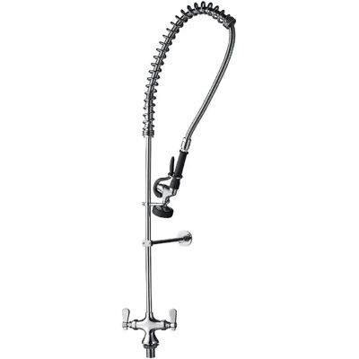 Vogue Robinet de Pré-Rinçage Monobloc - 109cm, Support Murale Réglable - Publicité Vogue Robinet de Pré-Rinçage Monobloc - 109cm, Support Murale Réglable - Publicité