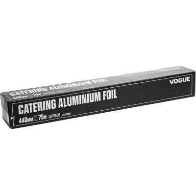 Vogue Silver Aluminium Foil - 440mm x 75m - Food Service Vogue Silver Aluminium Foil - 440mm x 75m - Food Service