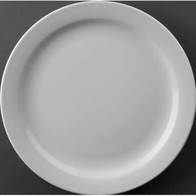 Olympia Athena Plates - Narrow Rim - 22.6cm - Pack of 12 Olympia Athena Plates - Narrow Rim - 22.6cm - Pack of 12