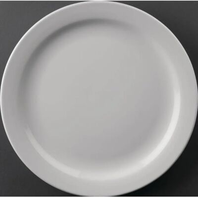 Olympia Athena Plates - Narrow Rim - 22.6cm - Pack of 12 Olympia Athena Plates - Narrow Rim - 22.6cm - Pack of 12