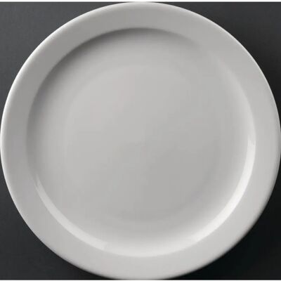 Olympia Athena 25.4cm White Narrow Rim Dinner Plate Olympia Athena 25.4cm White Narrow Rim Dinner Plate