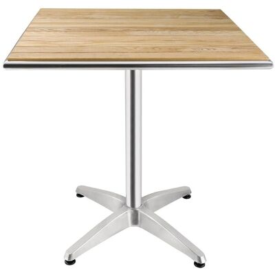 Table de Bistrot Carrée Bolero - Bois de Frêne - Extérieur Table de Bistrot Carrée Bolero - Bois de Frêne - Extérieur