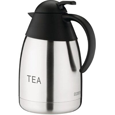 Olympia - Pichet Isotherme Professionnel Gravé TEA 1,5 L - 1.5 L - Double-wall stainless steel Olympia - Pichet Isotherme Professionnel Gravé TEA 1,5 L - 1.5 L - Double-wall stainless steel