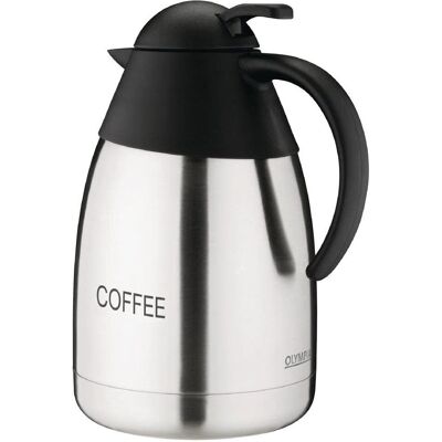 Olympia 1.5L Coffee Insulated Carafe - Double Wall Stainless Steel Olympia 1.5L Coffee Insulated Carafe - Double Wall Stainless Steel